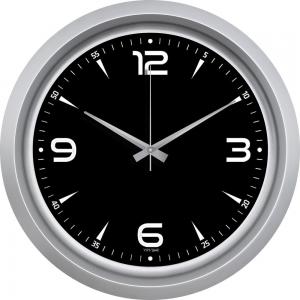 Metalize Duvar Saati ( Ø 40 cm )